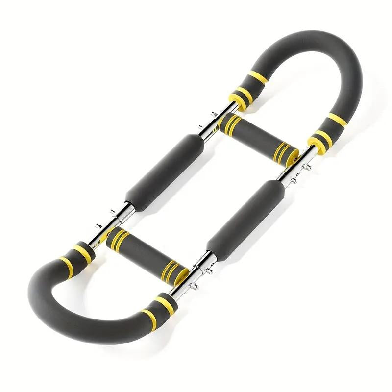 Adjustable 60-110Lb Power Twister Bar - Portable Arm & Chest Strength Trainer for Home Workout