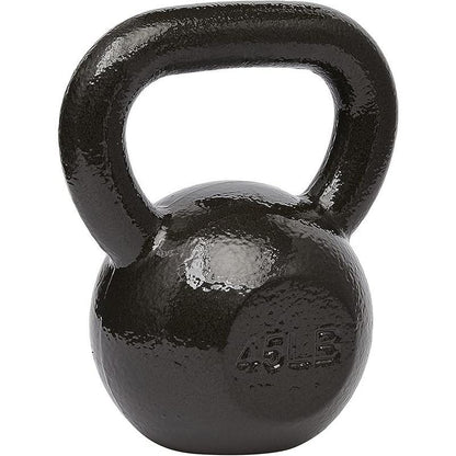 Durable 35LB Cast Iron Kettlebell - Resistance Training Tool for Single or Double Hand Use