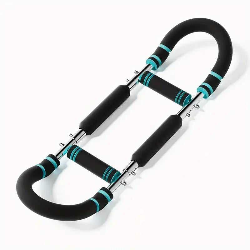 Adjustable 60-110Lb Power Twister Bar - Portable Arm & Chest Strength Trainer for Home Workout