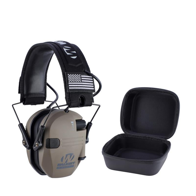 W1-Y+BOX Electronic Tactical Hearing Protection Earmuffs Noise Cancelling Outdoor Shooting Hunting Labor Work Headphones Adjustable Headband Anti-Noise Headset