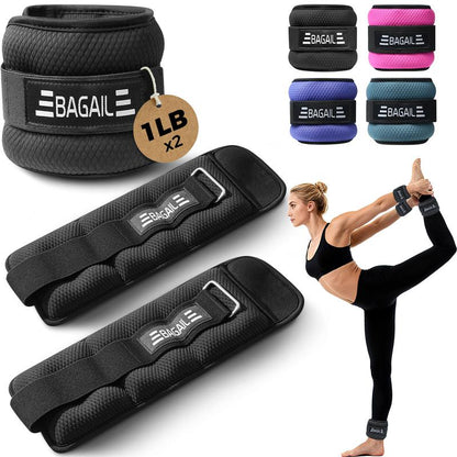 【Holiday Haul】Bagail Ankle and Wrist Weights for Women & Men, 1 Pair 1/2/4/6/8/10 LBS Leg Weight with Sleek Design & Secure Fit, Arm Weighted Set for Walking, Running, Home Fitness & Physical Therapy
