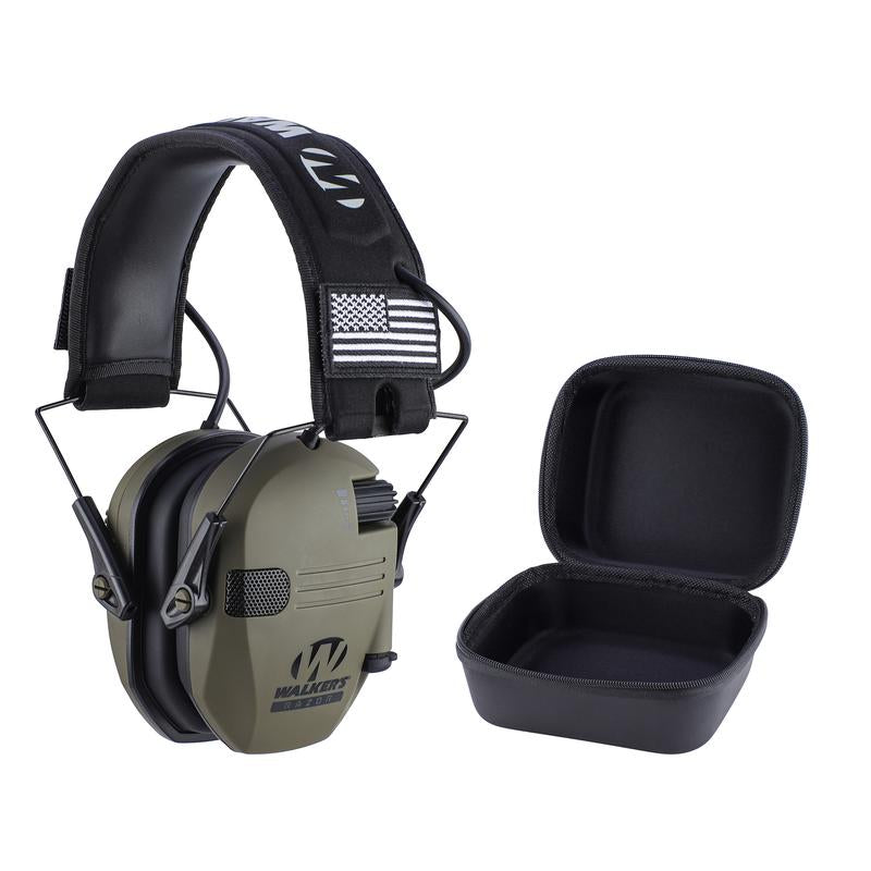 W1-Y+BOX Electronic Tactical Hearing Protection Earmuffs Noise Cancelling Outdoor Shooting Hunting Labor Work Headphones Adjustable Headband Anti-Noise Headset
