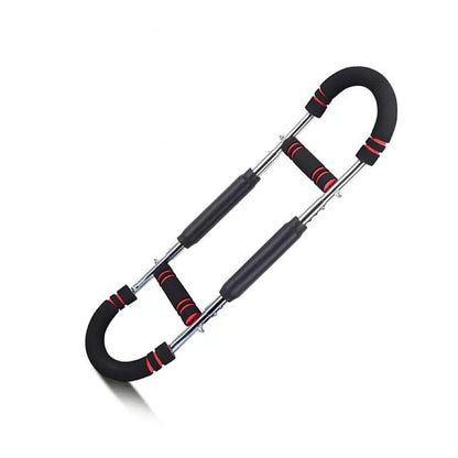 Adjustable 60-110Lb Power Twister Bar - Portable Arm & Chest Strength Trainer for Home Workout