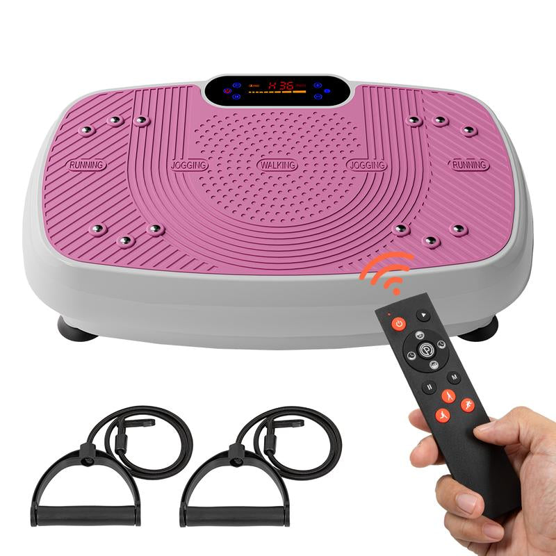 Vusign Home Vibration Plate Exercise Machine Lymphatic Drainage Feature Compact Design Whole Body Workout Max User Weight 330LBS Home Gym Tiktokshopblackfriday