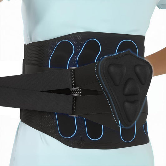Back Brace Support Belt-Lumbar Support Back Brace for Back Pain, Sciatica, Scoliosis, Herniated Disc Adjustable Support Straps-Lower Back Brace with Removable Lumbar Pad for Men & Women