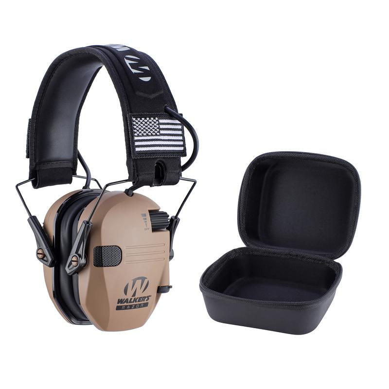 W1-Y+BOX Electronic Tactical Hearing Protection Earmuffs Noise Cancelling Outdoor Shooting Hunting Labor Work Headphones Adjustable Headband Anti-Noise Headset